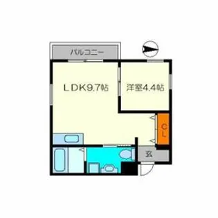 アルル三番館【2階】の間取り