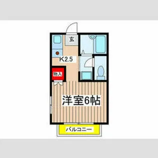 メゾン由利【1階】の間取り