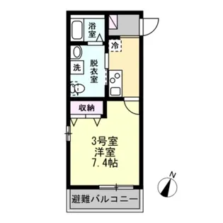ベイルームヴィスタ川崎【1階】の間取り