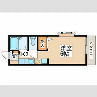 ハイム高松【1階】の間取り