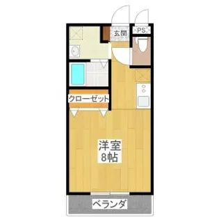 ペティーナA棟【102号室】の間取り