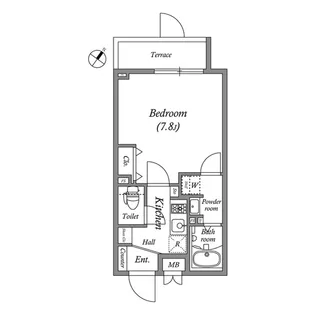ルネサンスコート王子【5階】の間取り