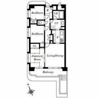 LEO拾八番館【101号室】の間取り