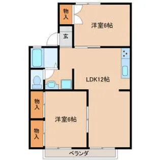 ファーストコーポ八千代【1階】の間取り