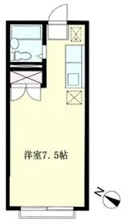 エステートピアアサミ【2階】の間取り