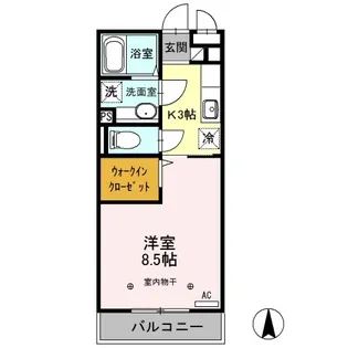 ヴィラ・デ・ソレイユ【3階】の間取り