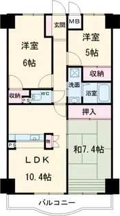 ルミエール3番館【408号室】の間取り