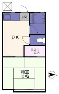 第二泉ハイツ【203号室】の間取り