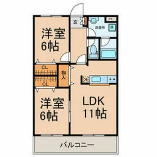 フェアリーテールマンション【3階】の間取り