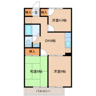 メゾン・コスモ【1階】の間取り