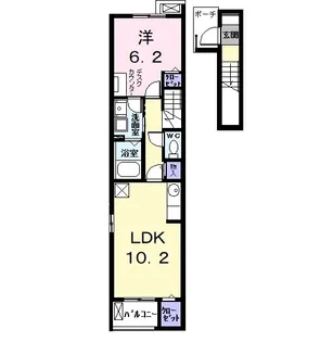 サザンカ ガーデン【2階】の間取り