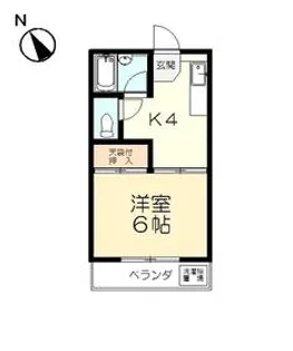 カームハイツⅠ【2階】の間取り