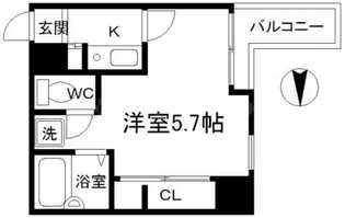 シティライフ・ディナスティ新大阪【0506号室】の間取り