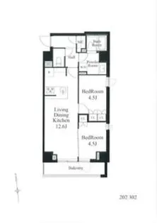 コンフォートサウス白金台【3階】の間取り