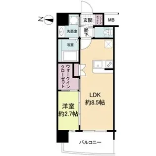 セレニテ東三国ミラク【5階】の間取り