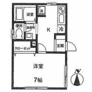 フランジュール中馬込(I棟)【2階】の間取り