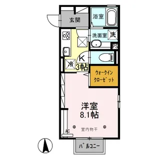 アドバンス【1階】の間取り