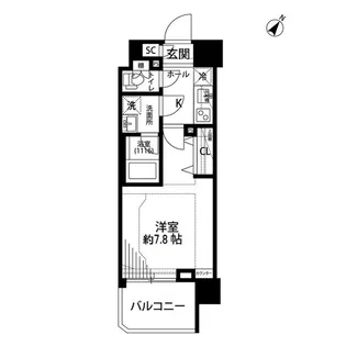 プレール・ドゥーク押上Ⅲ【4階】の間取り