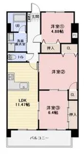 フェリース アイチ【101号室】の間取り
