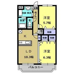 Y&Mコラール【3階】の間取り