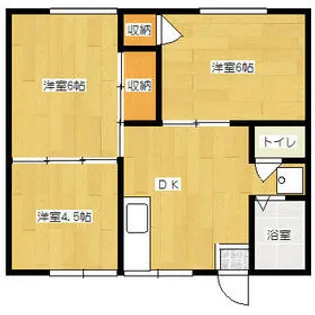 山口コーポ【202号室】の間取り