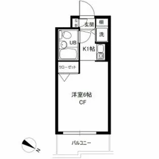 ジョイフル池上第2【4階】の間取り