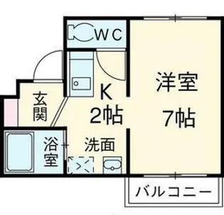 レリブ小池Ⅱ【303号室】の間取り