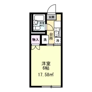 K-house横浜国大【107号室】の間取り