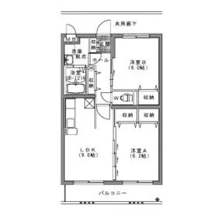 ショコラ ブラン【2階】の間取り