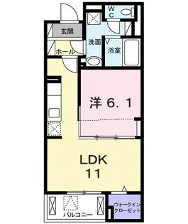 ボヌール ド レイ【2階】の間取り