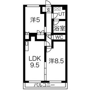 マロニエヴェール【203号室】の間取り