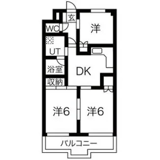 レジデンスTOYOUKE佐野【3階】の間取り