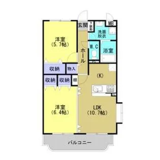 Y&Mロイヤルヒルズ【1階】の間取り