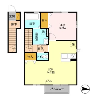ヴィクトワール Ⅱ A【2階】の間取り