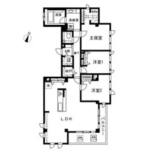 イーストテラス【2階】の間取り