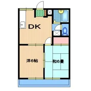 ハイツ原田【2階】の間取り