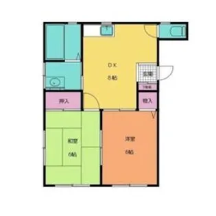 コーポ・アユミ【1階】の間取り