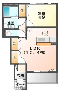 風の街Ⅲ【1階】の間取り