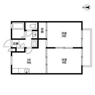 ヴェルジェ 一番館【2階】の間取り