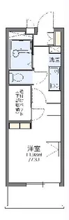 レオパレス水向【2階】の間取り