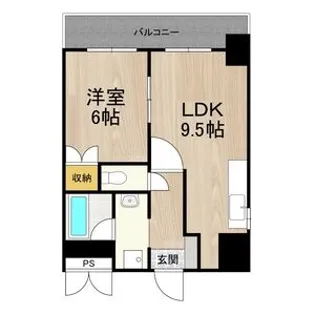 テン・フォーティ【12階】の間取り