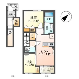 シュリールY・K【2階】の間取り