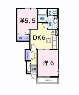 プルメリア B【1階】の間取り
