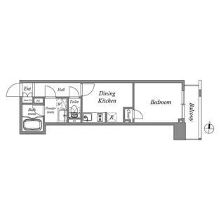 クオリタス東十条【3階】の間取り