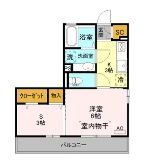 ボン ペジーブル【2階】の間取り