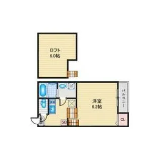 ボヌール名北【2階】の間取り