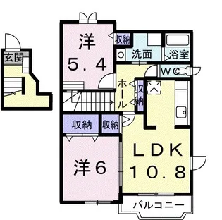 フォレストパレス【2階】の間取り