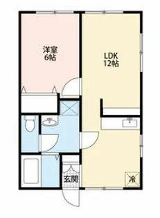 シャトーハイム【1階】の間取り