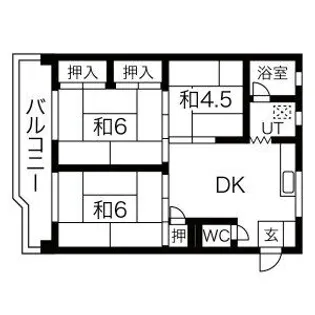 藤白台住宅D33【113号室】の間取り