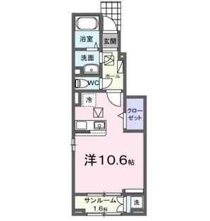 ベル クロッシュ【1階】の間取り